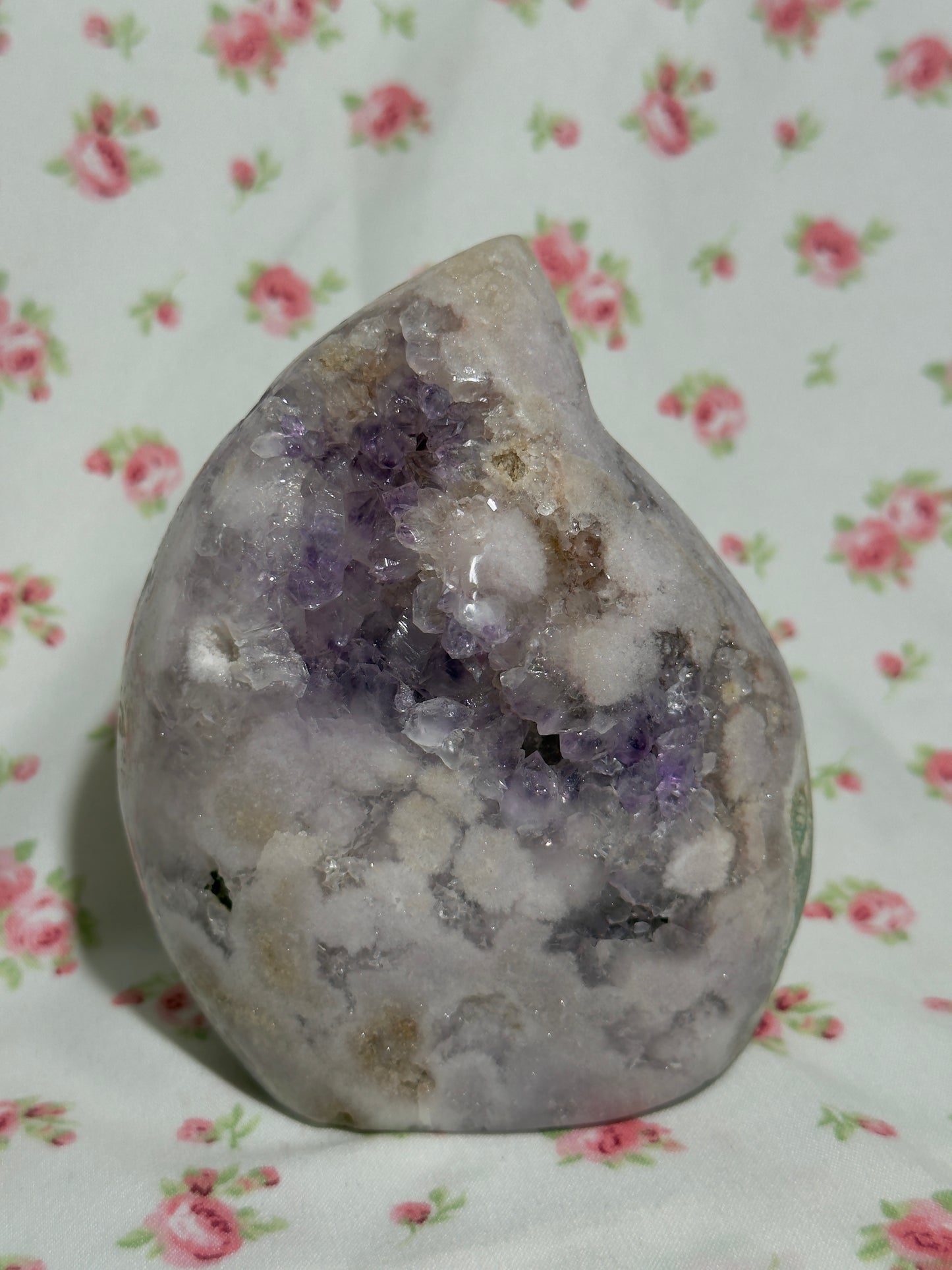 Gorgeous Sparkly Pink Amethyst Flame