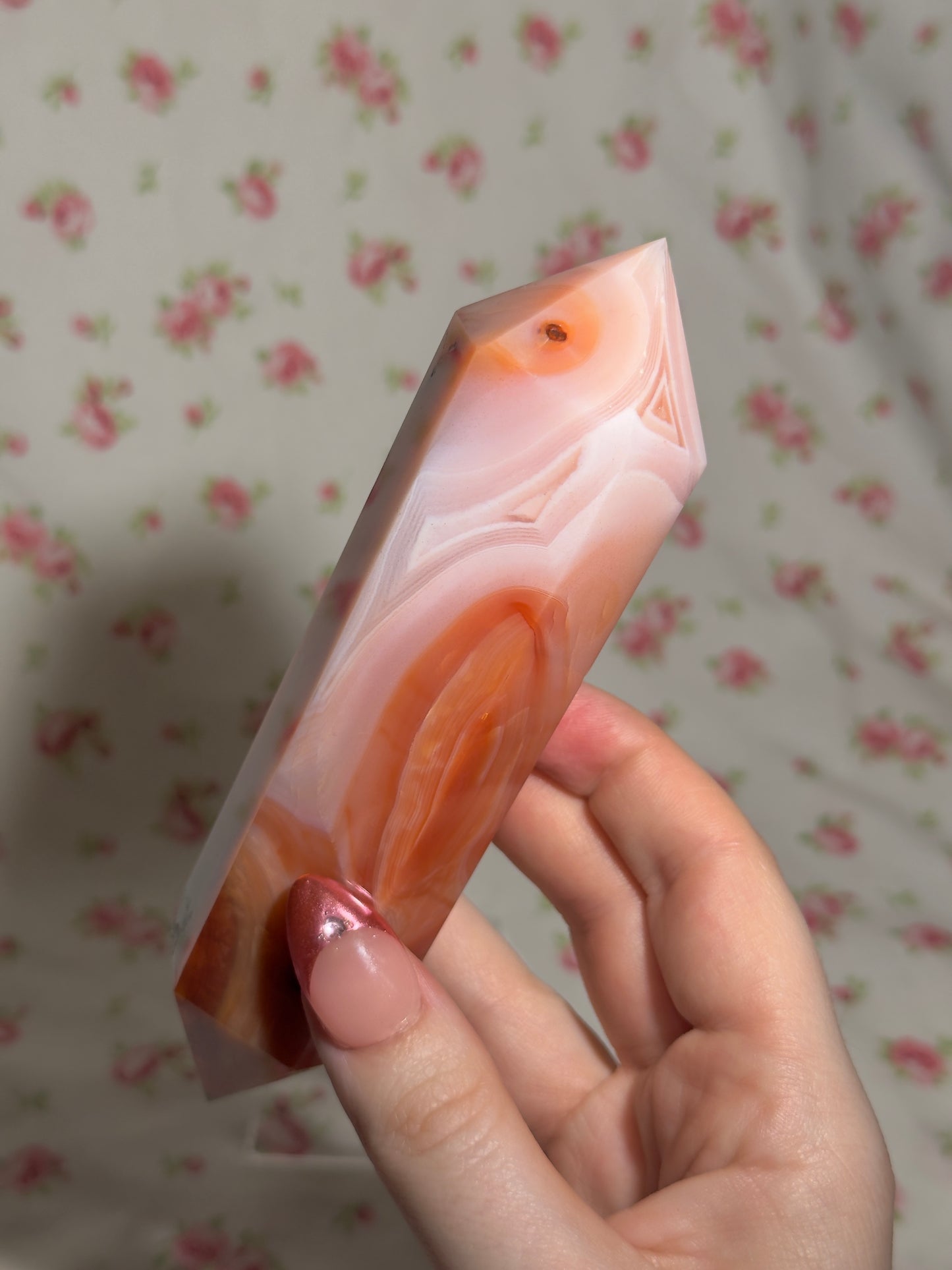 Pink Carnelian DT