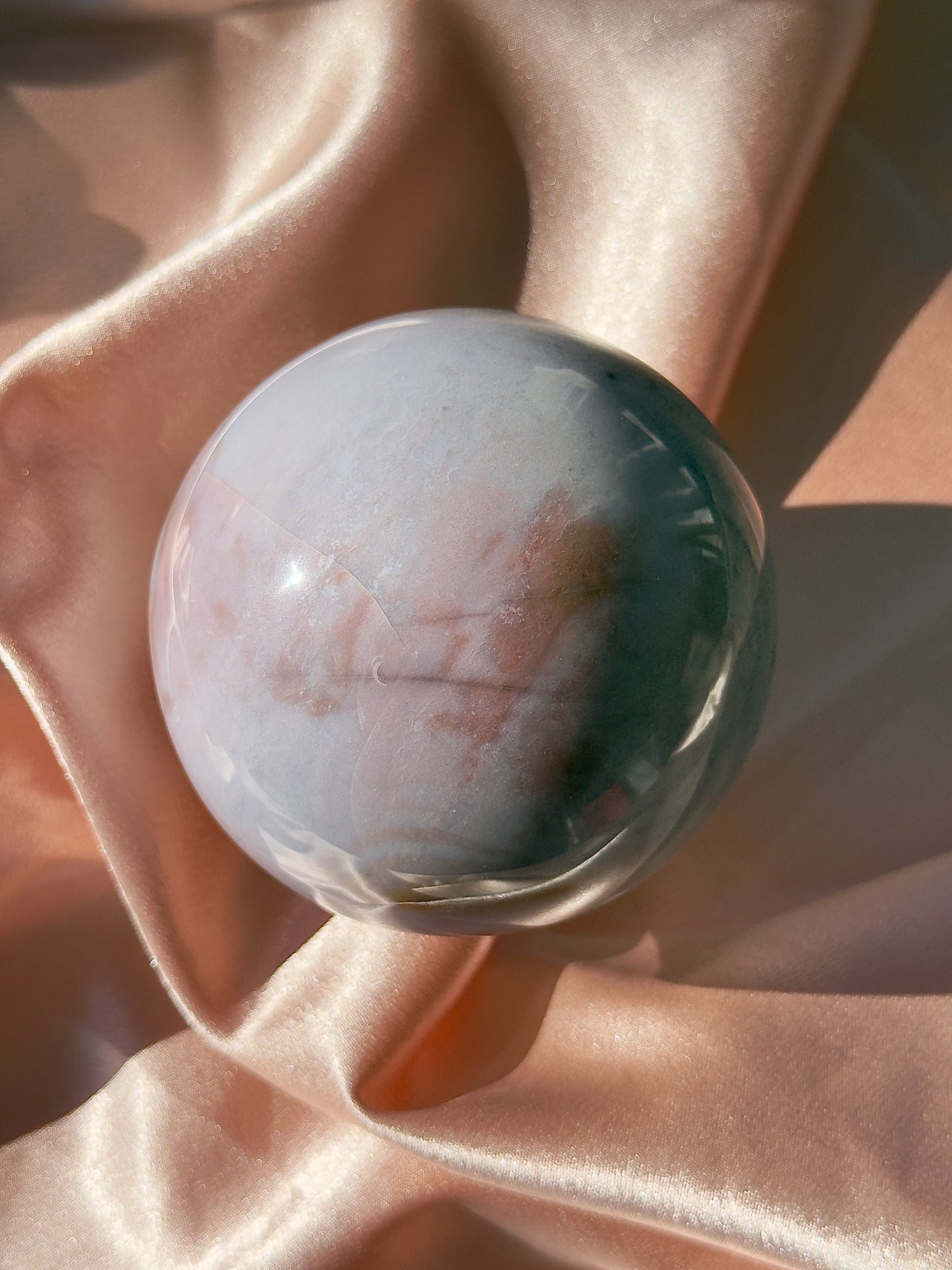 Large Pastel Pink n’ Purple Sea Jasper Sphere