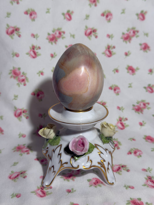 Pastel Polychrome Jasper Egg