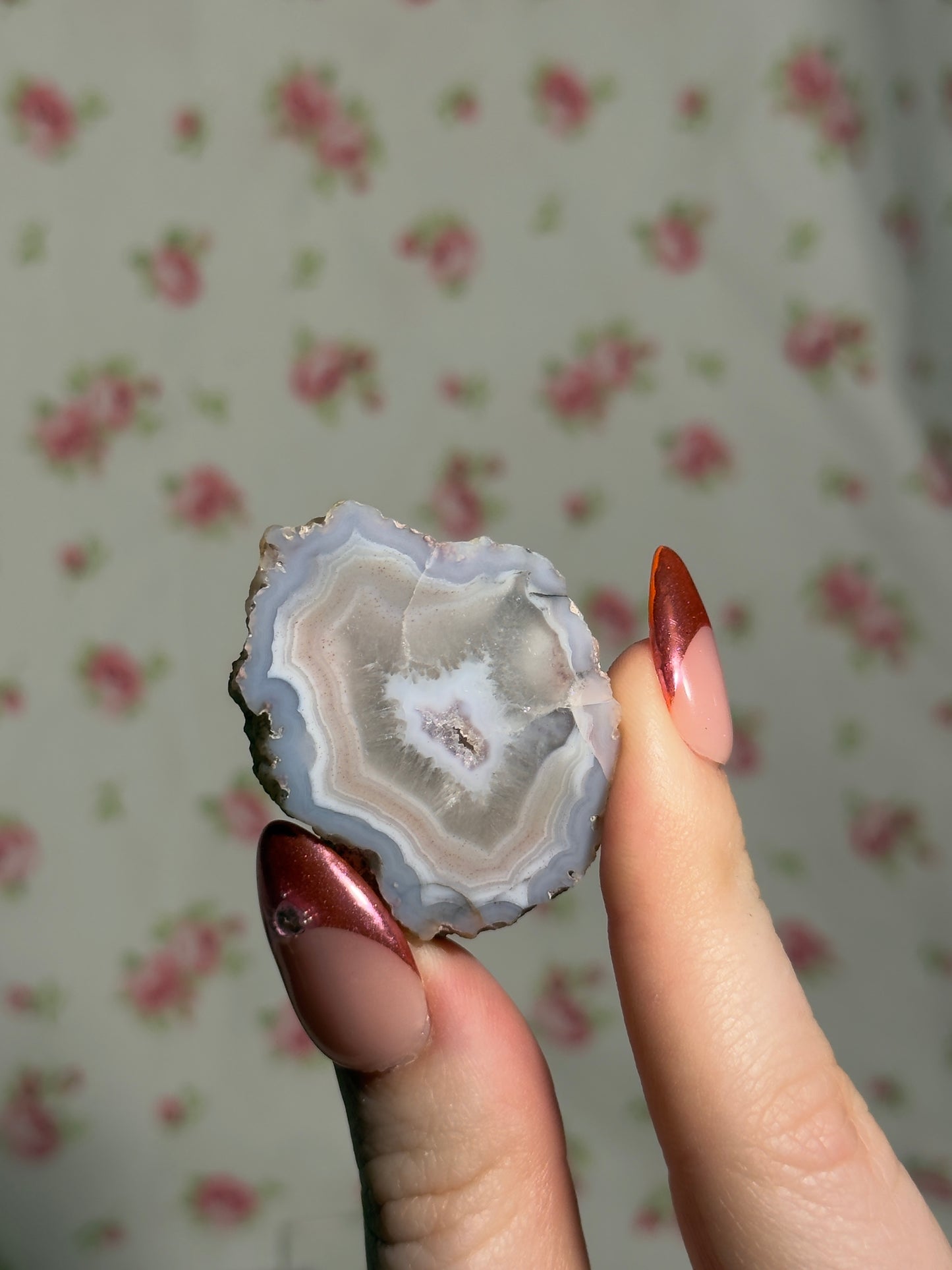Baby Pink and Blue Laguna Agate