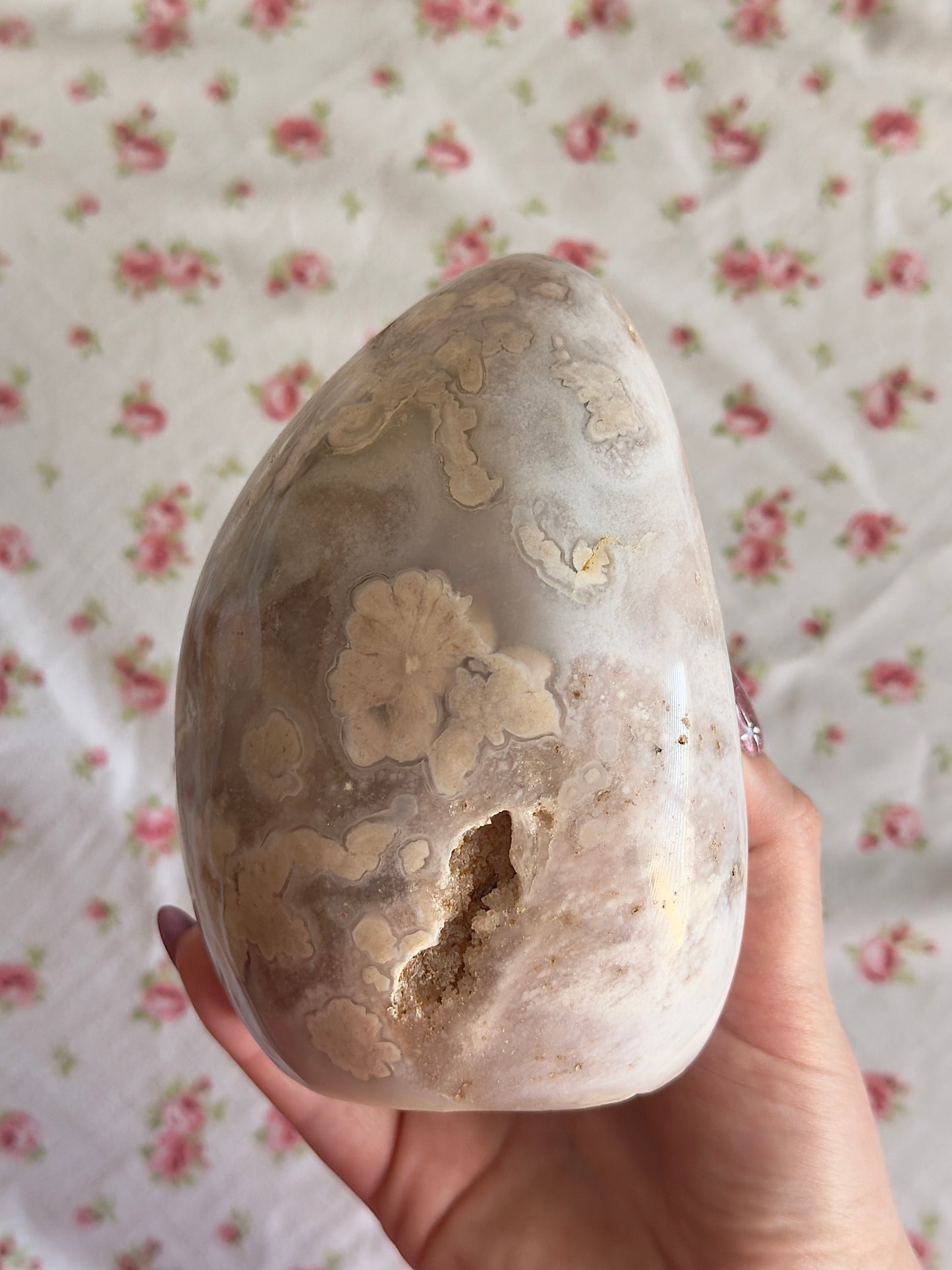 Chunky Pastel Flower Agate Freeform