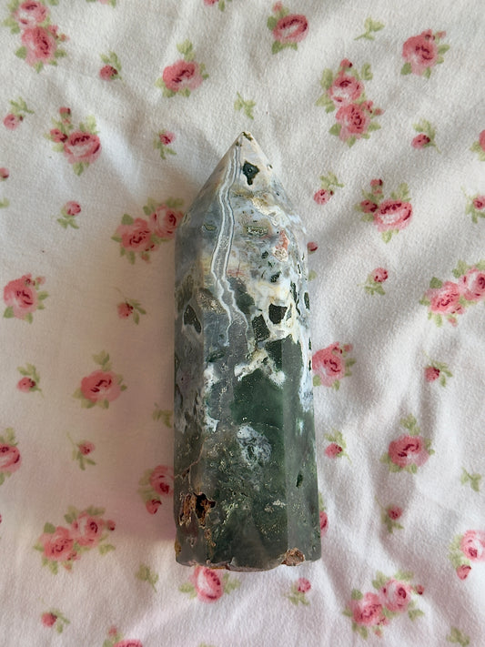 Banded Cosmic Jasper Tower