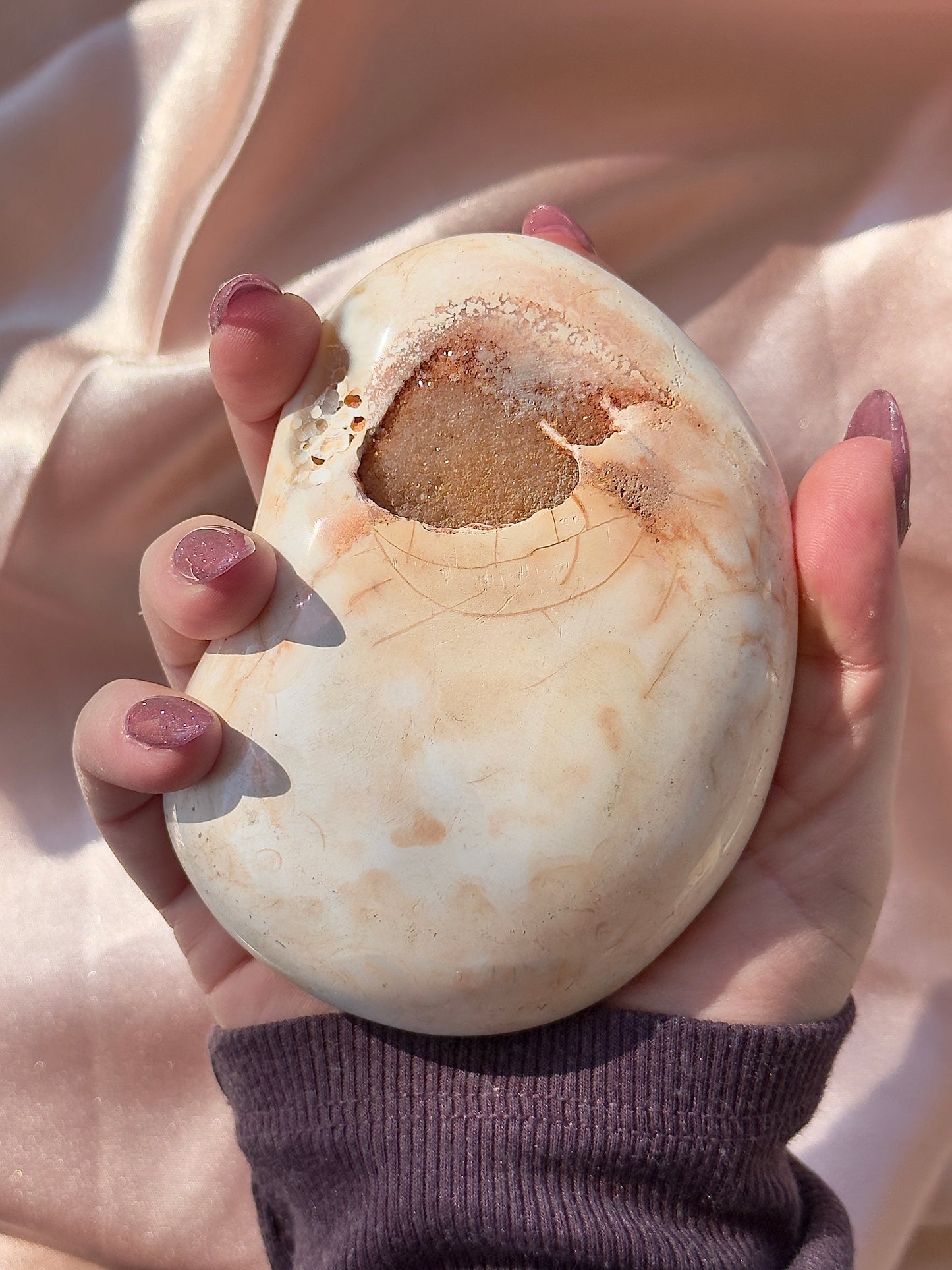 HUGE Orca x Carnelian Palmstone