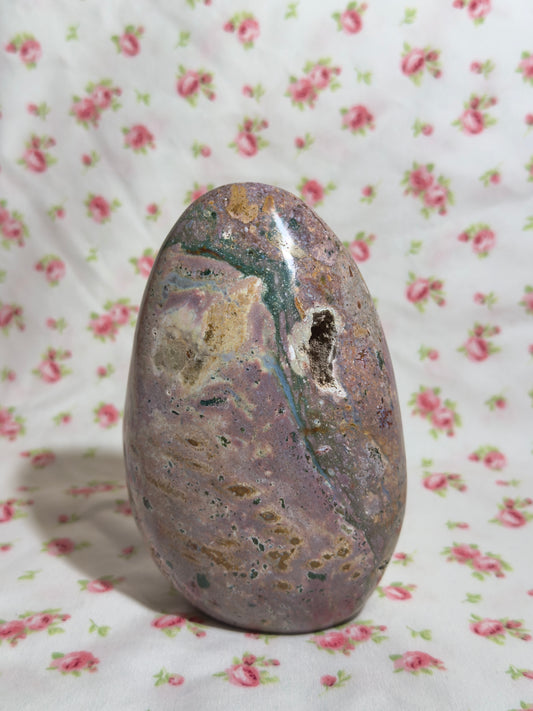 Pink Mosaic Sea Jasper Freeform