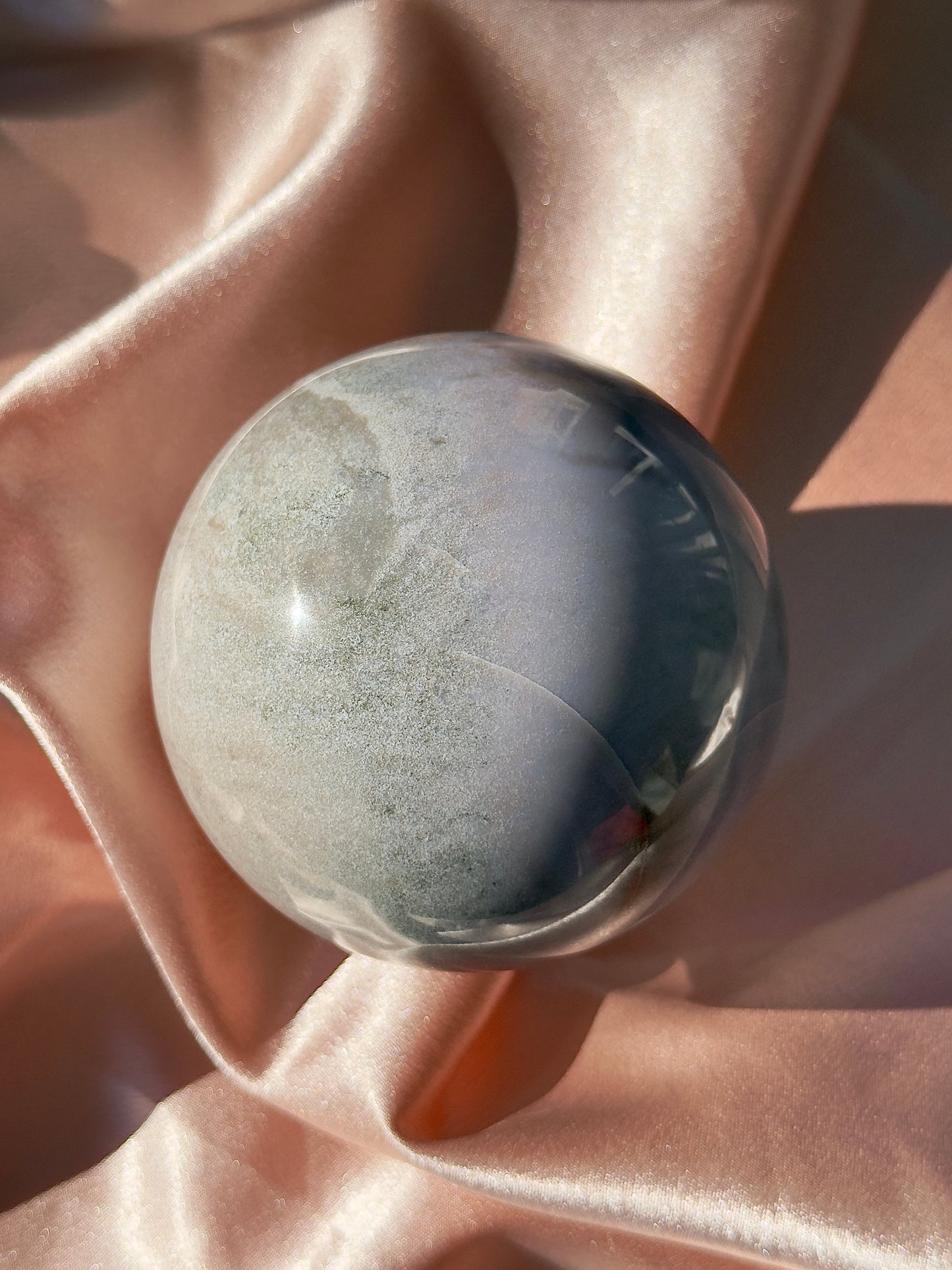 Large Pastel Pink n’ Purple Sea Jasper Sphere