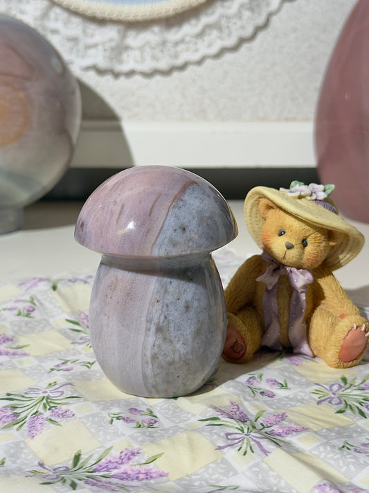 Pastel Sea Jasper Mushroom