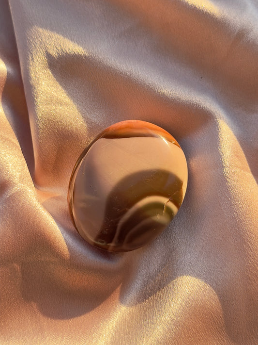 Pink Polychrome Jasper Palmstone