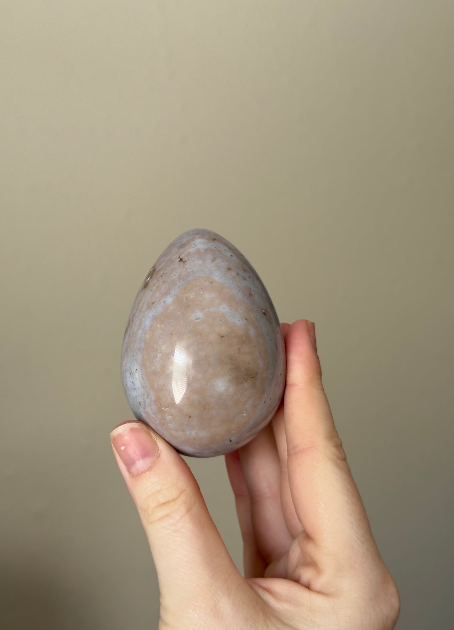 Pink Sea Jasper Egg