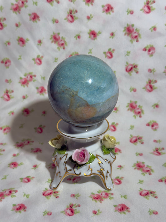 Seafoam Green Mermaid Sea Jasper Sphere