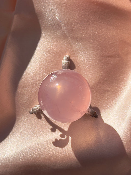 Juicy Old Stock Madagascan Star Rose Quartz Sphere