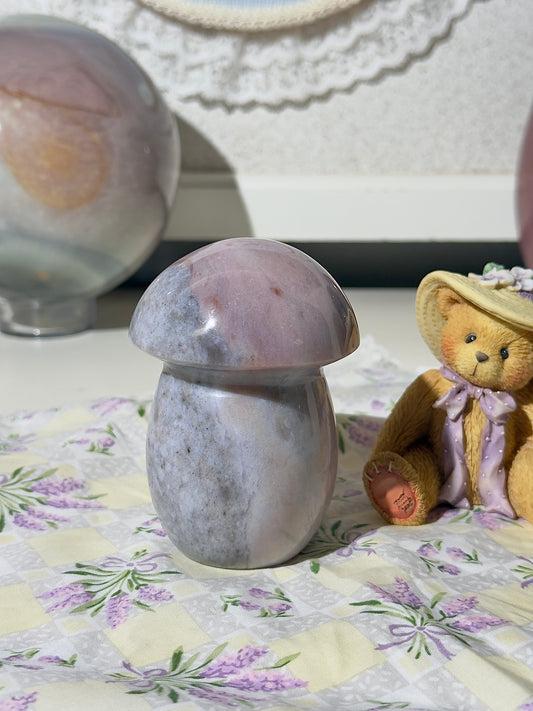 Pastel Sea Jasper Mushroom