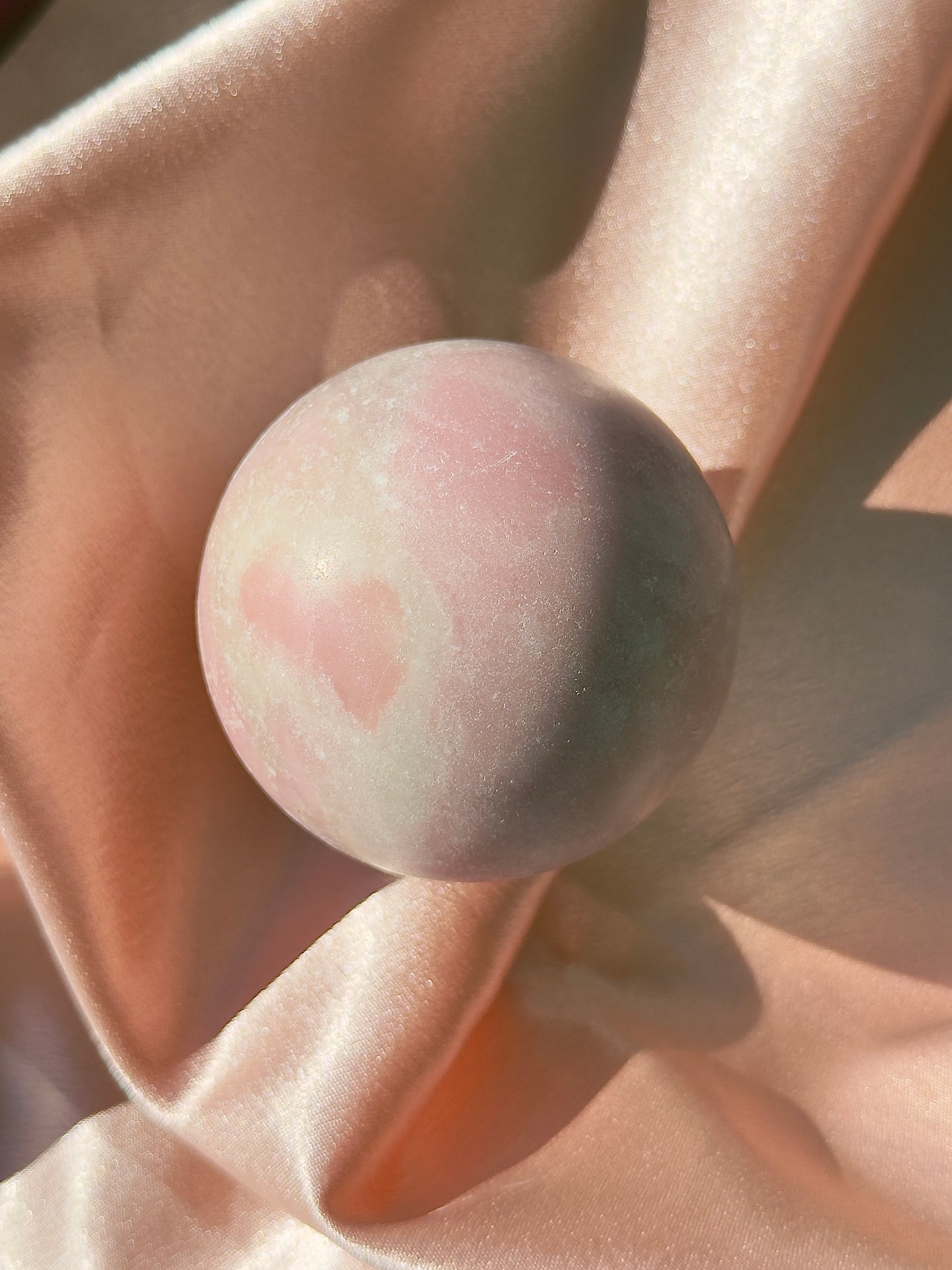 Soothing Pastel Pink Opal Sphere