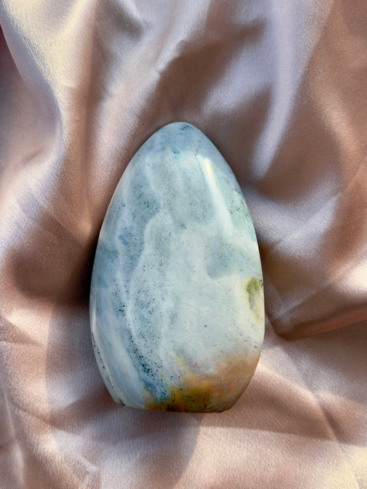 Pastel Pyrite Sea Jasper Freeform