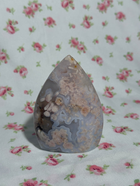 Pastel Flower Agate Flame