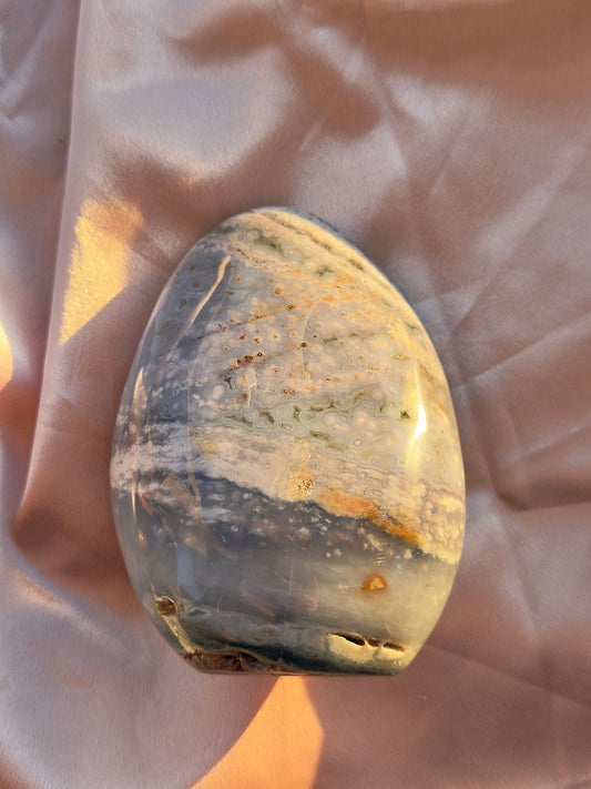 Periwinkle Orby Sea Jasper Freeform