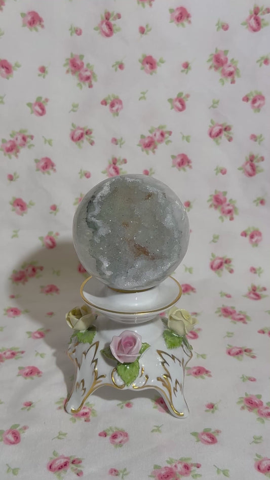 Green Rainbow Amethyst Sphere